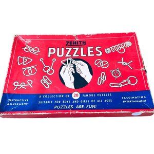 Vintage 1950 ZENITH PUZZLES Box Set #920 Magic 1950S